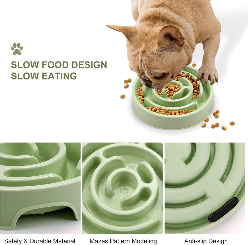 F'DIARY Slow Feeder Dog Bowls,Puzzle Dog Bowl with Anti-Slip, Slow Feeder & Non-Slip Design, Boredom and Anxiety Reducer, Suitable for All Breed Dogs and Cat - Image 4
